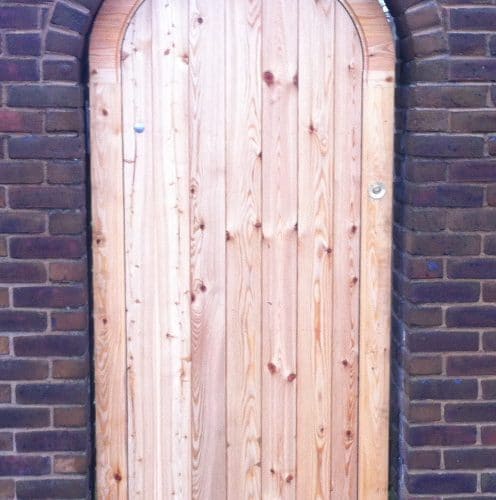 Brick Arch Top Wooden Side Gates